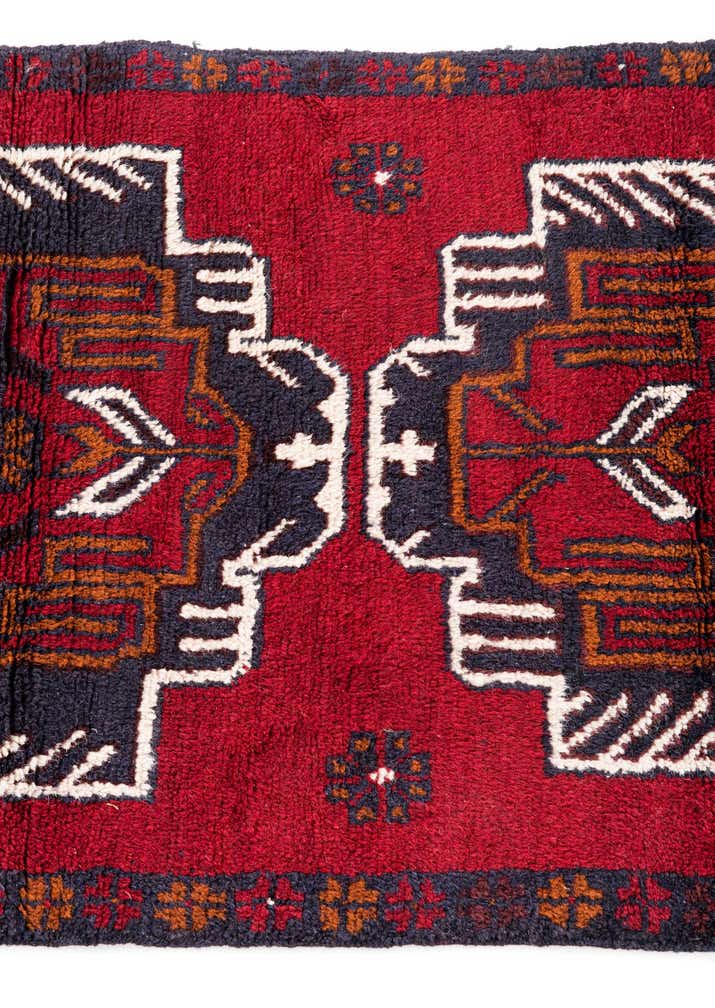 2' 8 x 4' 9 Hand Knotted Balouch Persian Wool Rug