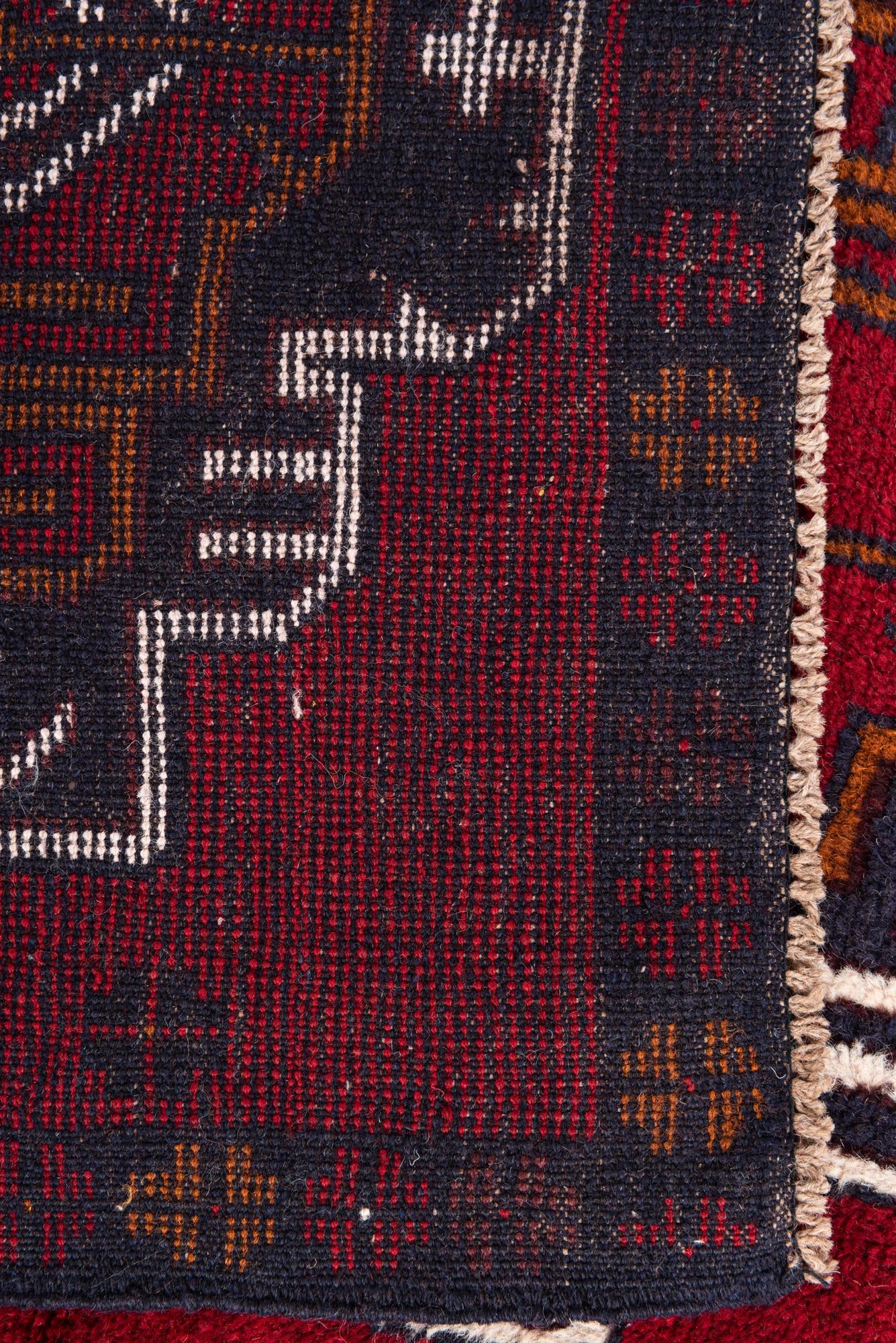2' 8 x 4' 9 Hand Knotted Balouch Persian Wool Rug