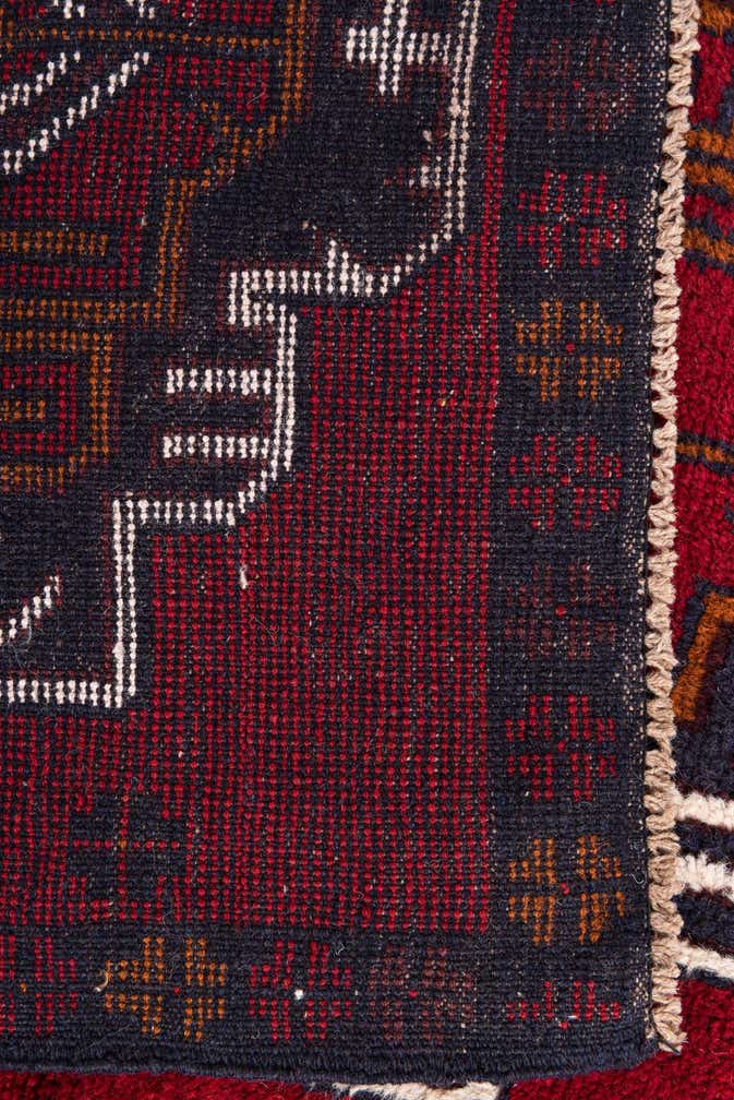 2' 8 x 4' 9 Hand Knotted Balouch Persian Wool Rug