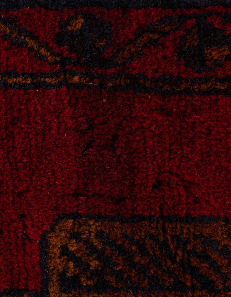 Detail image of 2' 8 x 4' 9 Hand Knotted Balouch Persian Wool Rug