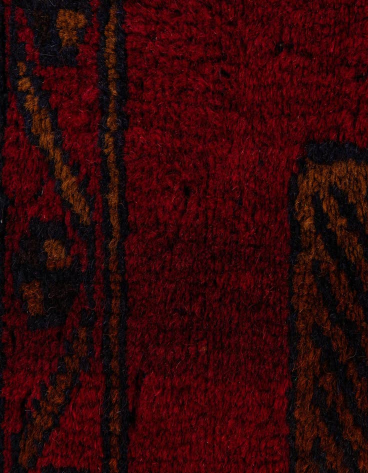 Detail image of 2' 8 x 4' 9 Hand Knotted Balouch Persian Wool Rug