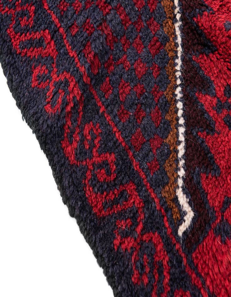 Detail image of 3' x 4' 6 Hand Knotted Balouch Persian Wool Rug