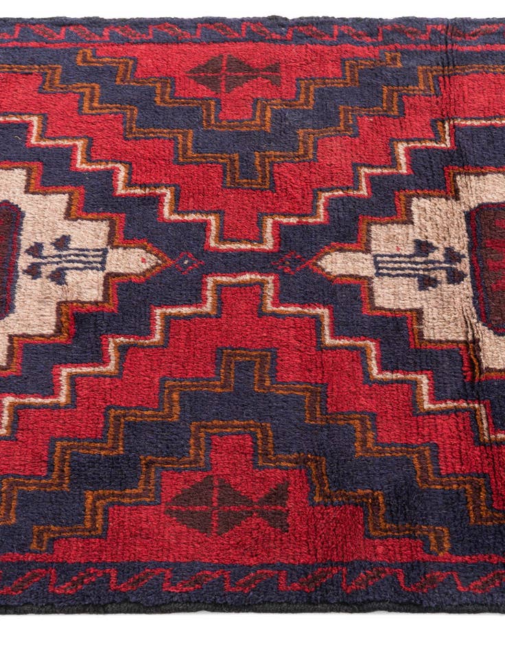 Detail image of 2' 10 x 4' 5  Hand Knotted Balouch Persian Wool Rug