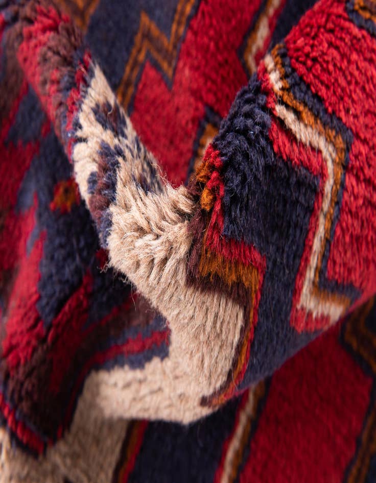 Detail image of 2' 10 x 4' 5  Hand Knotted Balouch Persian Wool Rug