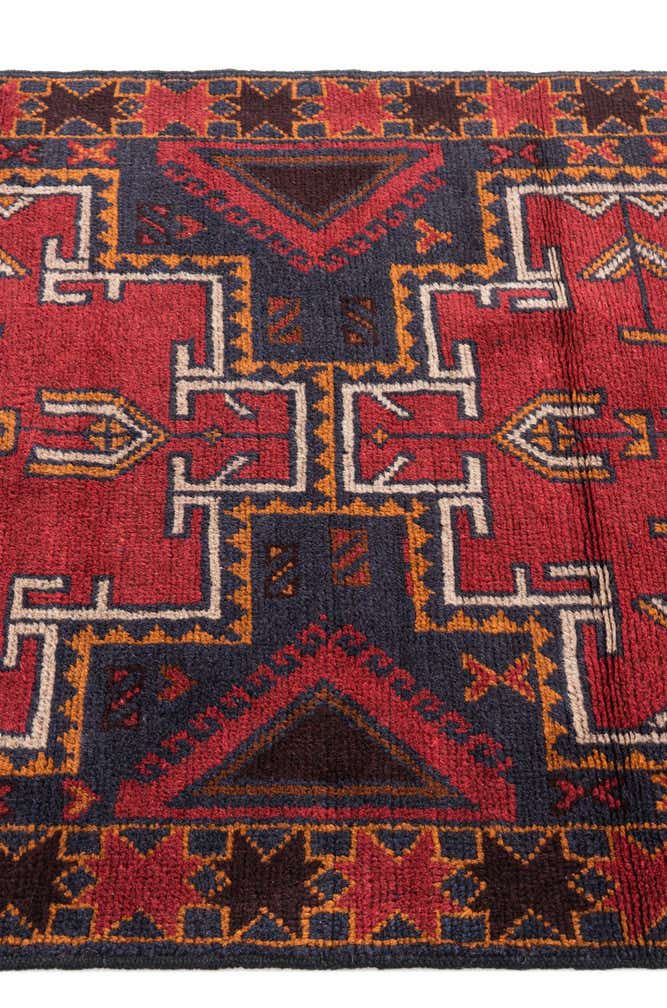 2' 10 x 4' 5 Hand Knotted Balouch Persian Wool Rug