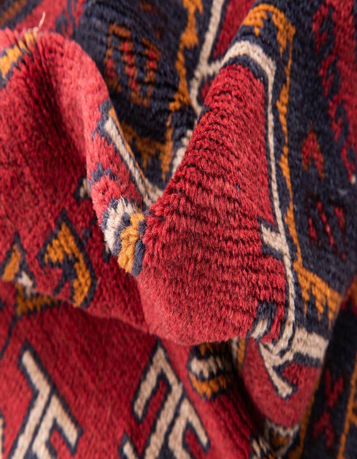Detail image of 2' 10 x 4' 5  Hand Knotted Balouch Persian Wool Rug