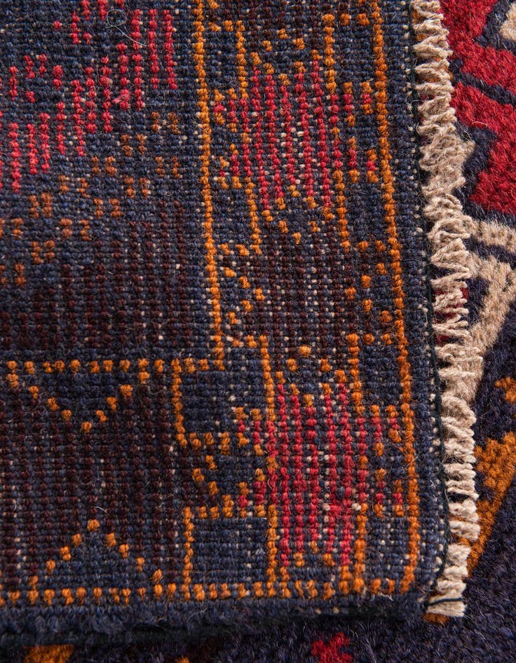 Detail image of 2' 10 x 4' 5  Hand Knotted Balouch Persian Wool Rug