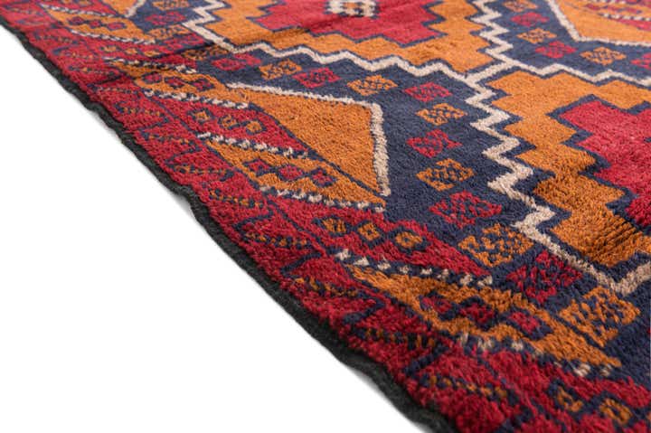 3' x 4' 7 Hand Knotted Balouch Persian Wool Rug