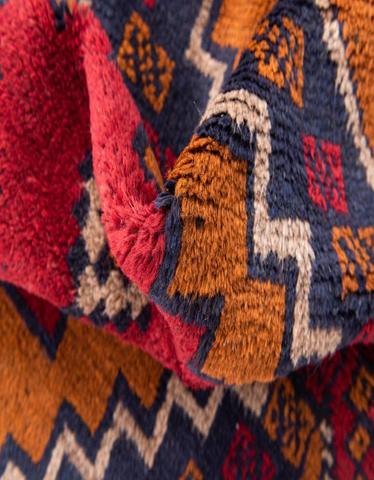 Detail image of 3' x 4' 7  Hand Knotted Balouch Persian Wool Rug