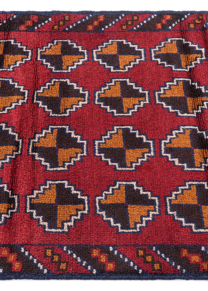 3' x 4' 5 Hand Knotted Balouch Persian Wool Rug