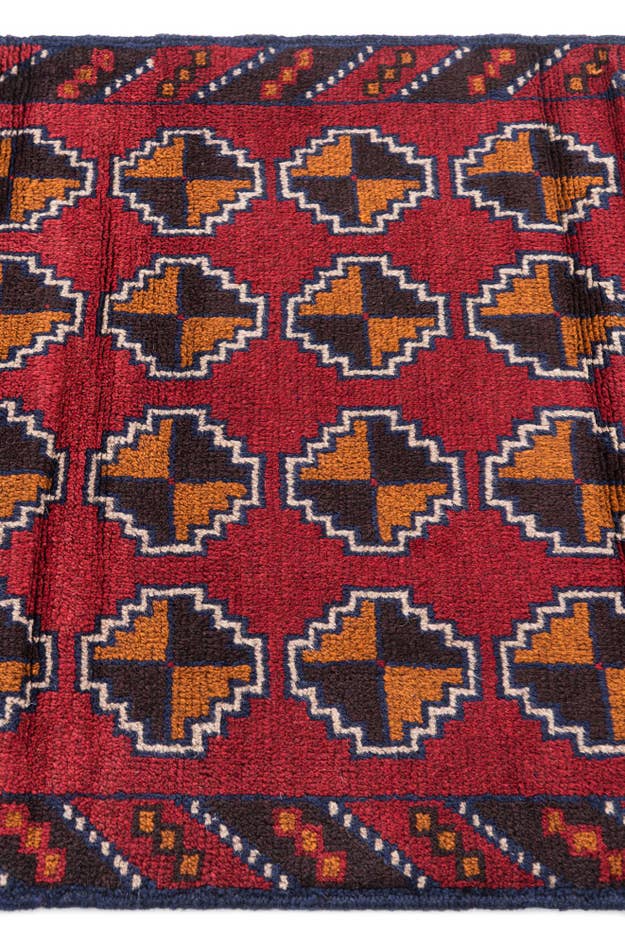Detail image of 3' x 4' 5 Hand Knotted Balouch Persian Wool Rug