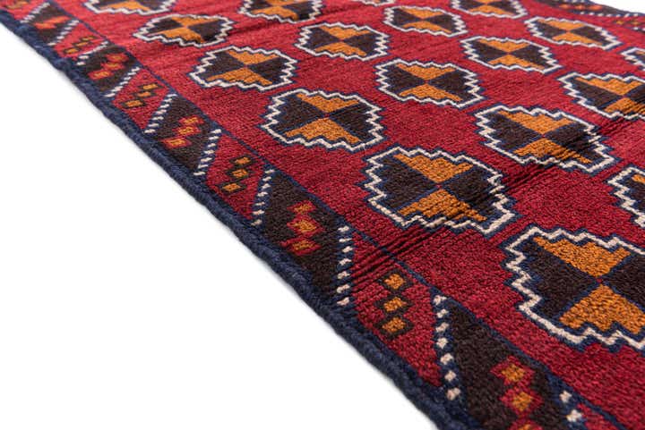 3' x 4' 5 Hand Knotted Balouch Persian Wool Rug