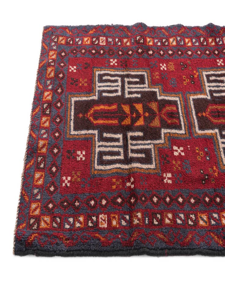 Detail image of 2' 10 x 4' 9  Hand Knotted Balouch Persian Wool Rug