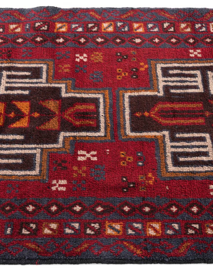 Detail image of 2' 10 x 4' 9  Hand Knotted Balouch Persian Wool Rug