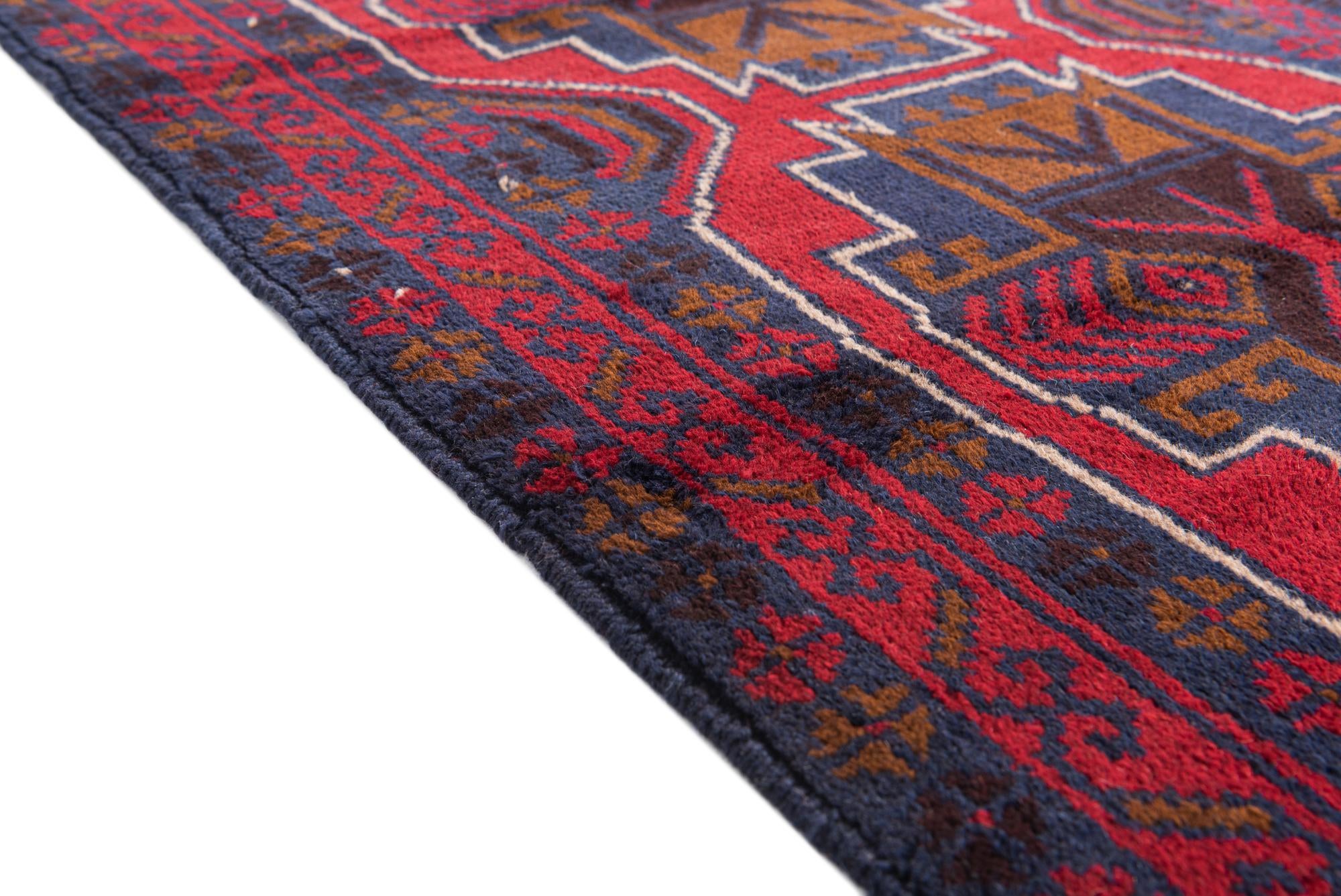 3' x 4' 8 Hand Knotted Balouch Persian Wool Rug