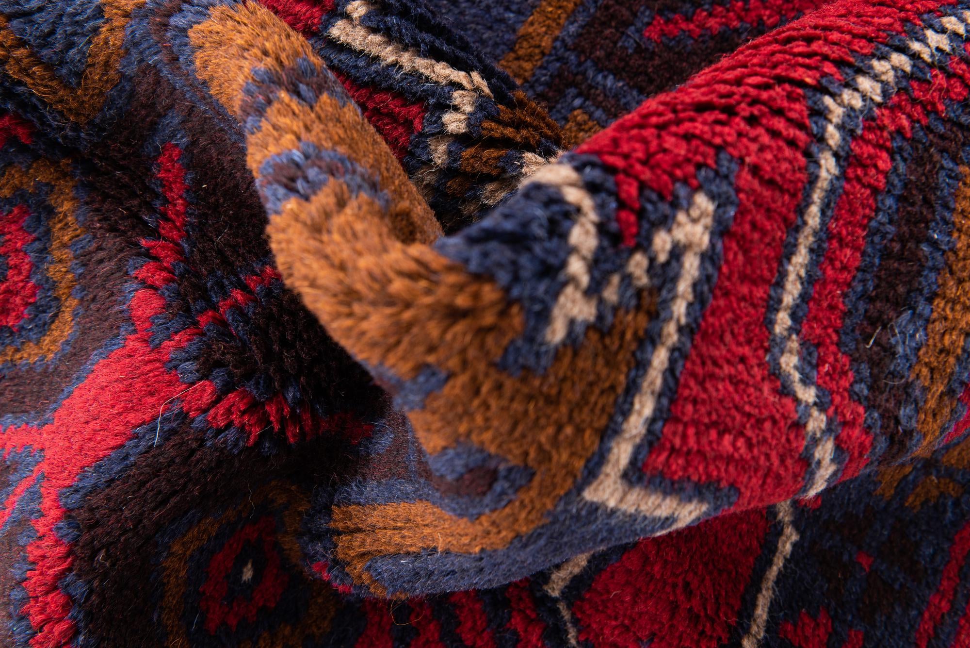 3' x 4' 8 Hand Knotted Balouch Persian Wool Rug