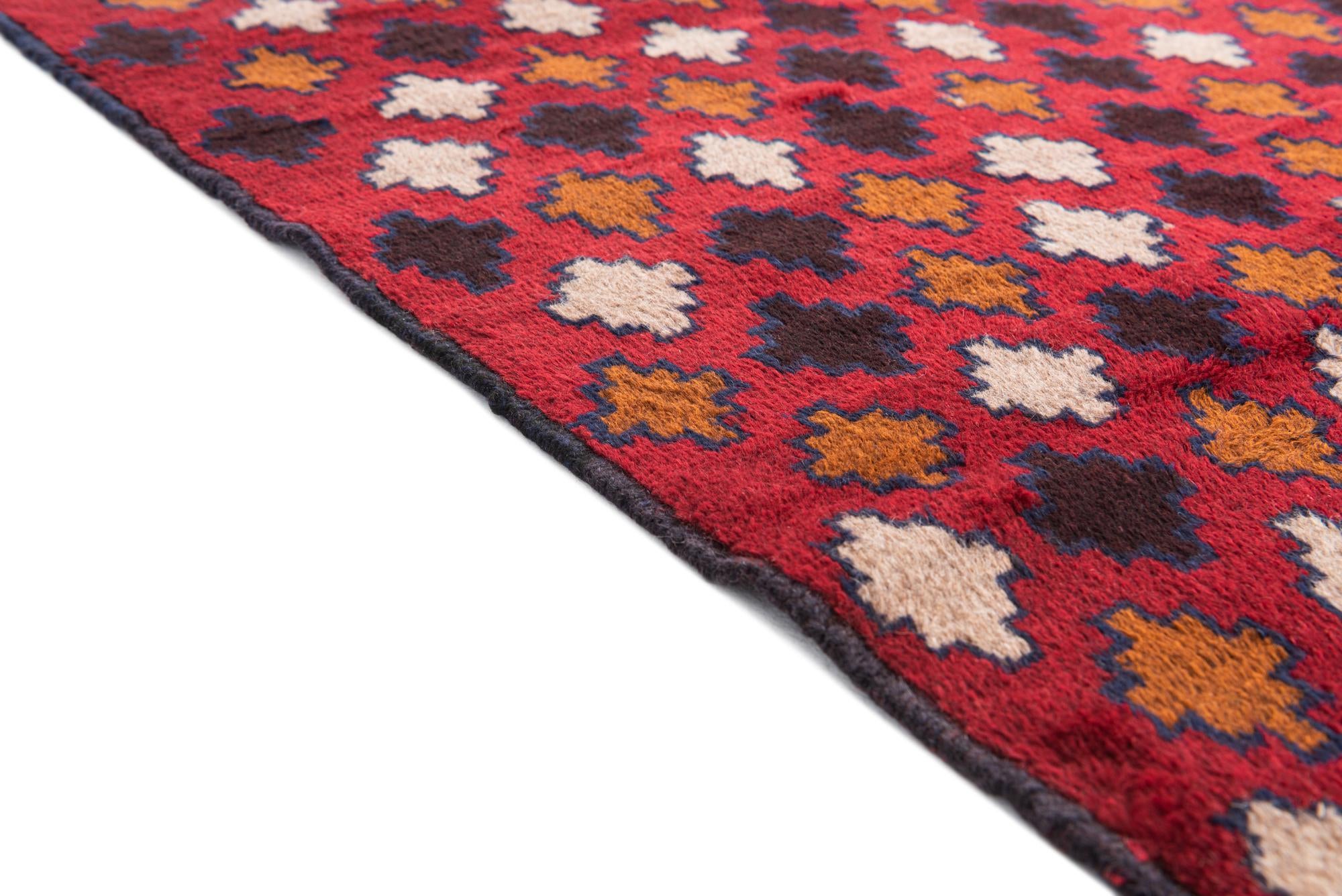 2' 9 x 4' 8 Hand Knotted Balouch Persian Wool Rug
