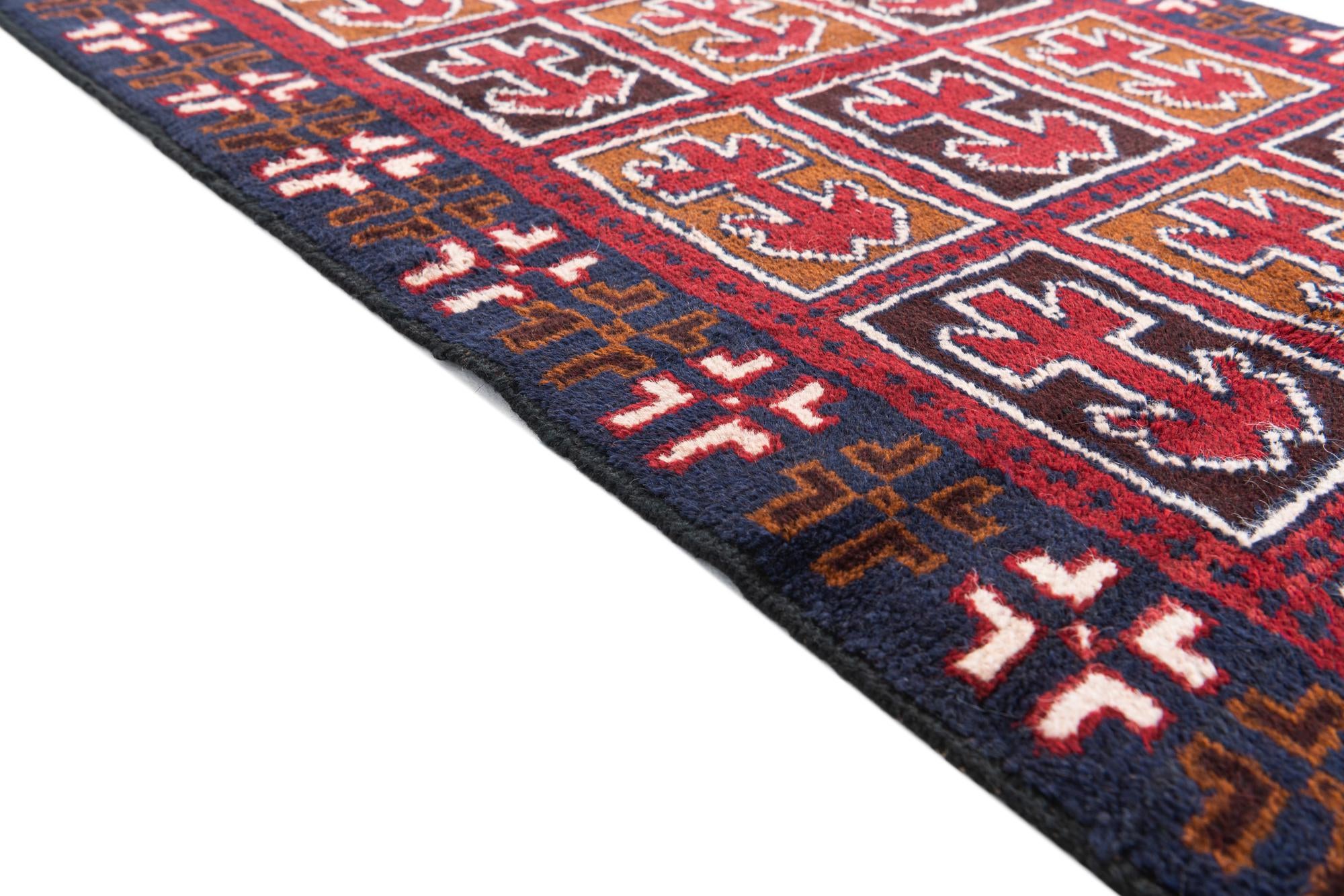 2' 10 x 4' 8 Hand Knotted Balouch Persian Wool Rug