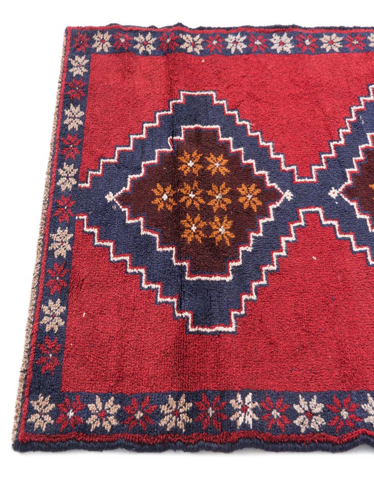 Detail image of 3' x 4' 6  Hand Knotted Balouch Persian Wool Rug
