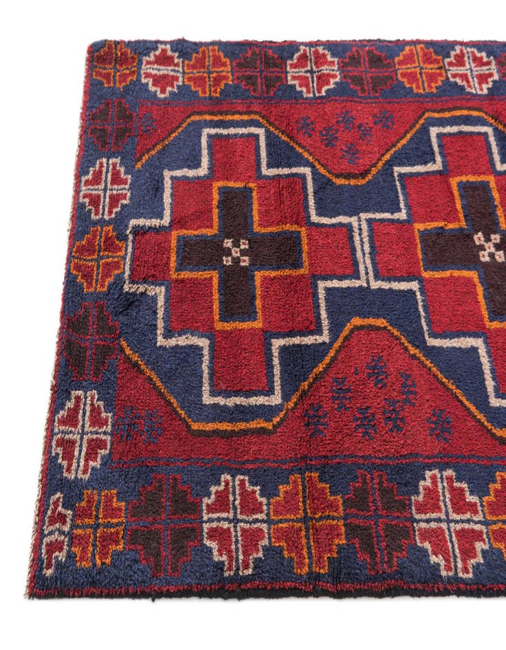 Detail image of 3' x 4' 5  Hand Knotted Balouch Persian Wool Rug