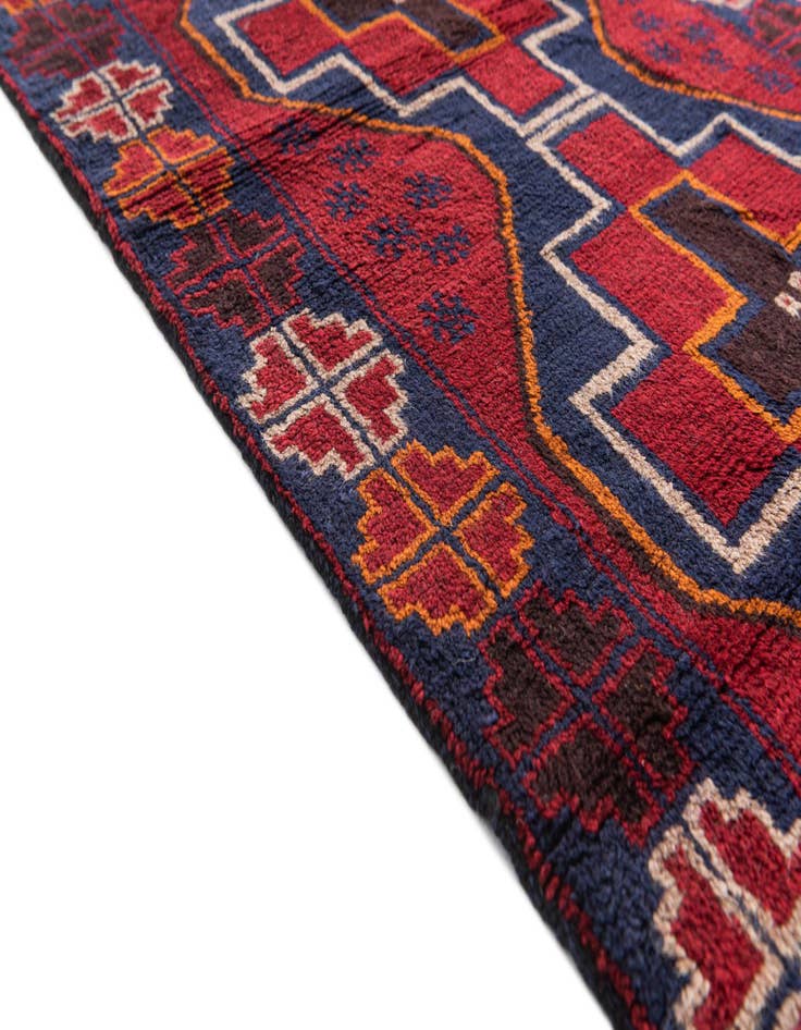 Detail image of 3' x 4' 5  Hand Knotted Balouch Persian Wool Rug