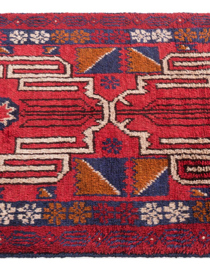 Detail image of 2' 8 x 4' 10  Hand Knotted Balouch Persian Wool Rug