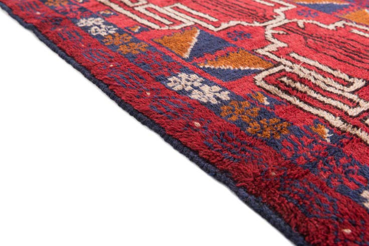 Detail image of 80cm x 145cm anudado a mano Balouch Alfombra Persa Lana