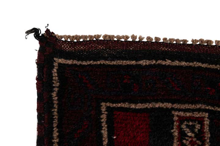 3' x 4' 9 Hand Knotted Balouch Persian Wool Rug