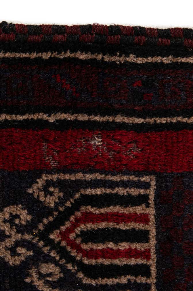 3' x 4' 9 Hand Knotted Balouch Persian Wool Rug