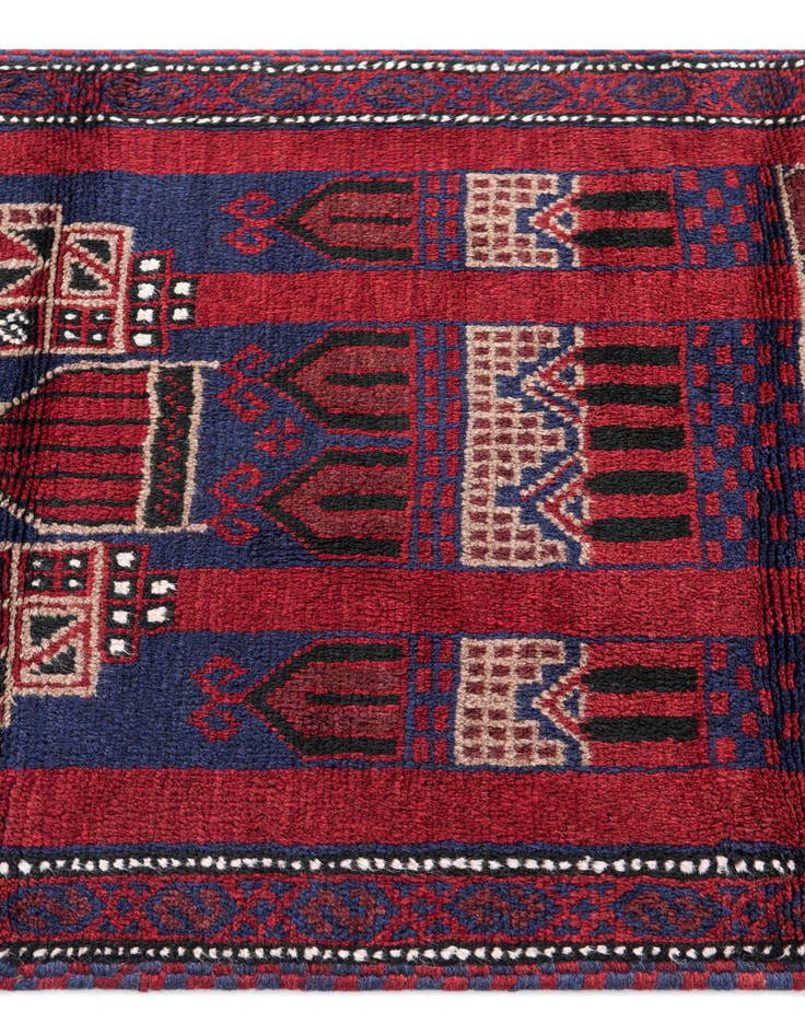 Detail image of 2' 9 x 4' 9 Hand Knotted Balouch Persian Wool Rug