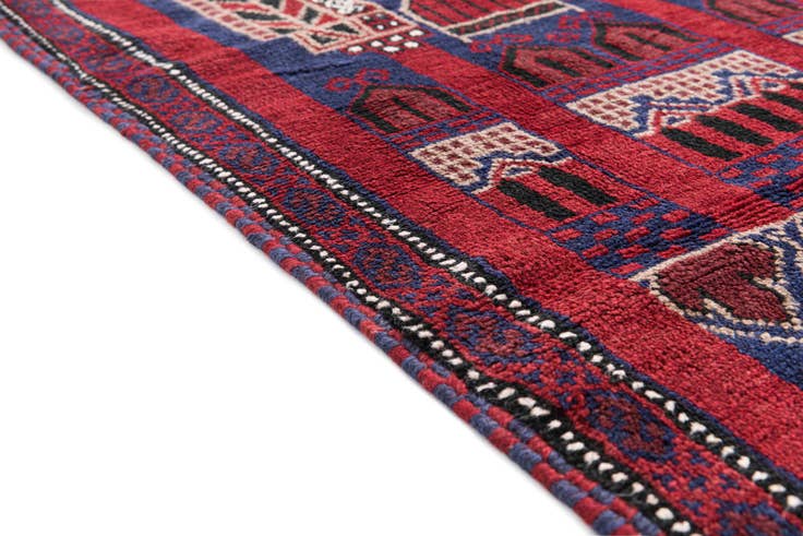 Detail image of 2' 9 x 4' 9 Hand Knotted Balouch Persian Wool Rug
