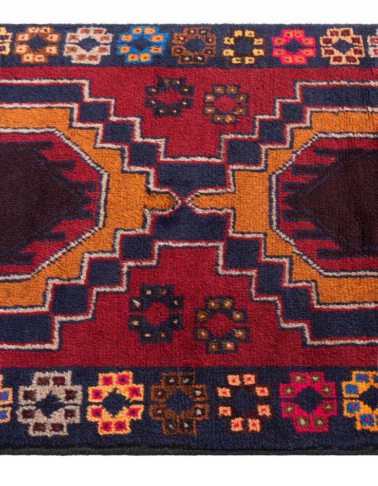 Detail image of 2' 9 x 4' 8  Hand Knotted Balouch Persian Wool Rug