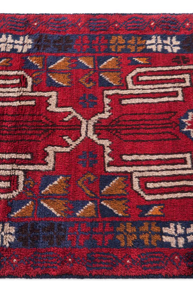 2' 9 x 4' 9 Hand Knotted Balouch Persian Wool Rug