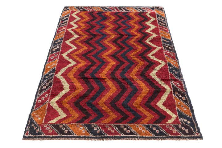 2' 10 x 4' 9 Hand Knotted Balouch Persian Wool Rug