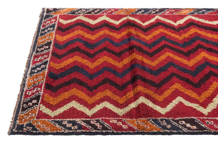 Detail image of 2' 10 x 4' 9 Hand Knotted Balouch Persian Wool Rug