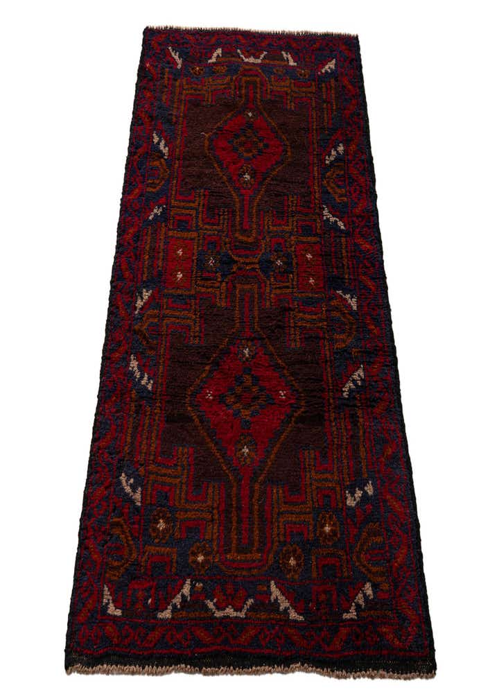 2' 8 x 4' 9 Hand Knotted Balouch Persian Wool Rug