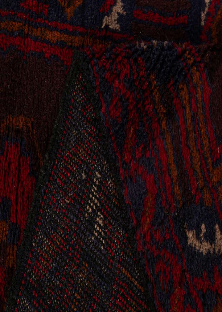 2' 8 x 4' 9 Hand Knotted Balouch Persian Wool Rug