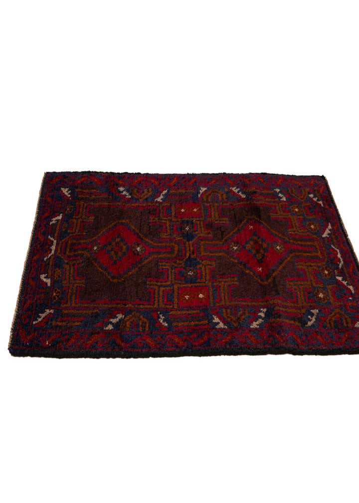 2' 8 x 4' 9 Hand Knotted Balouch Persian Wool Rug