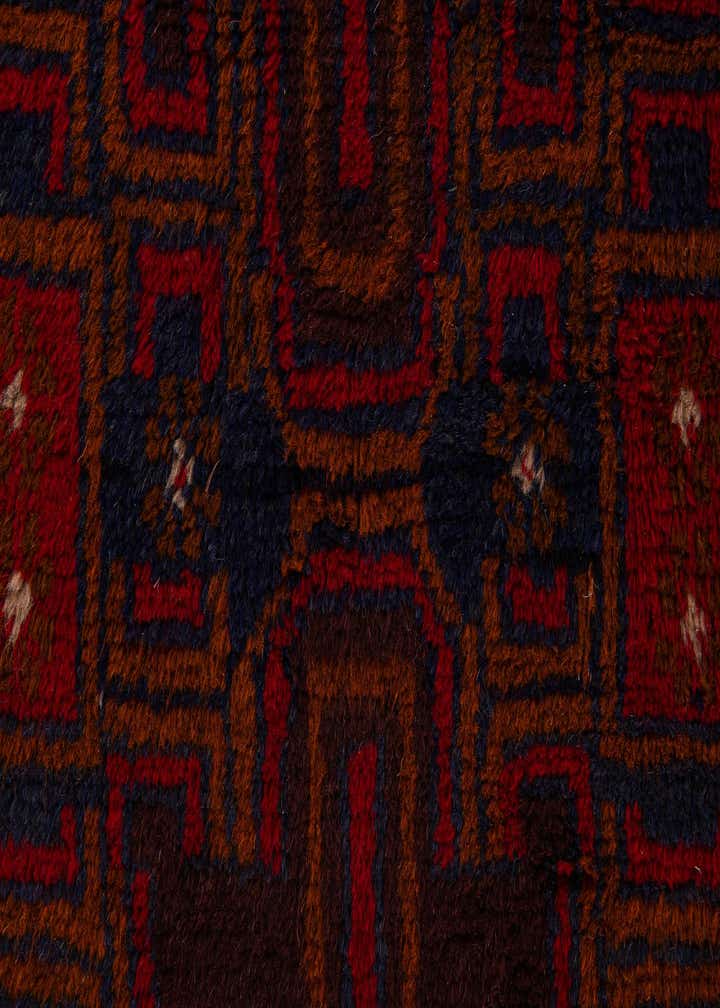 2' 8 x 4' 9 Hand Knotted Balouch Persian Wool Rug
