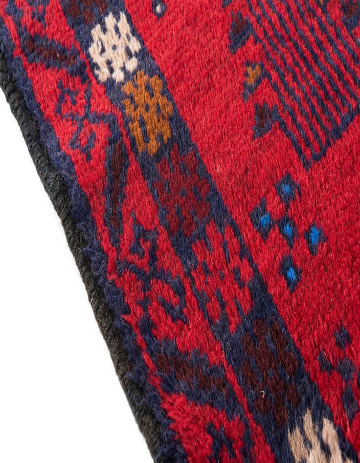Detail image of 2' 11 x 4' 9  Hand Knotted Balouch Persian Wool Rug