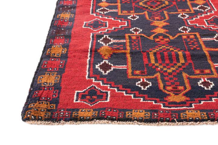 3' x 4' 9 Hand Knotted Balouch Persian Wool Rug