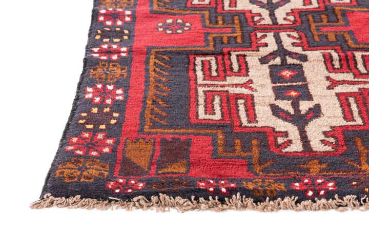 2' 10 x 4' 7 Hand Knotted Balouch Persian Wool Rug