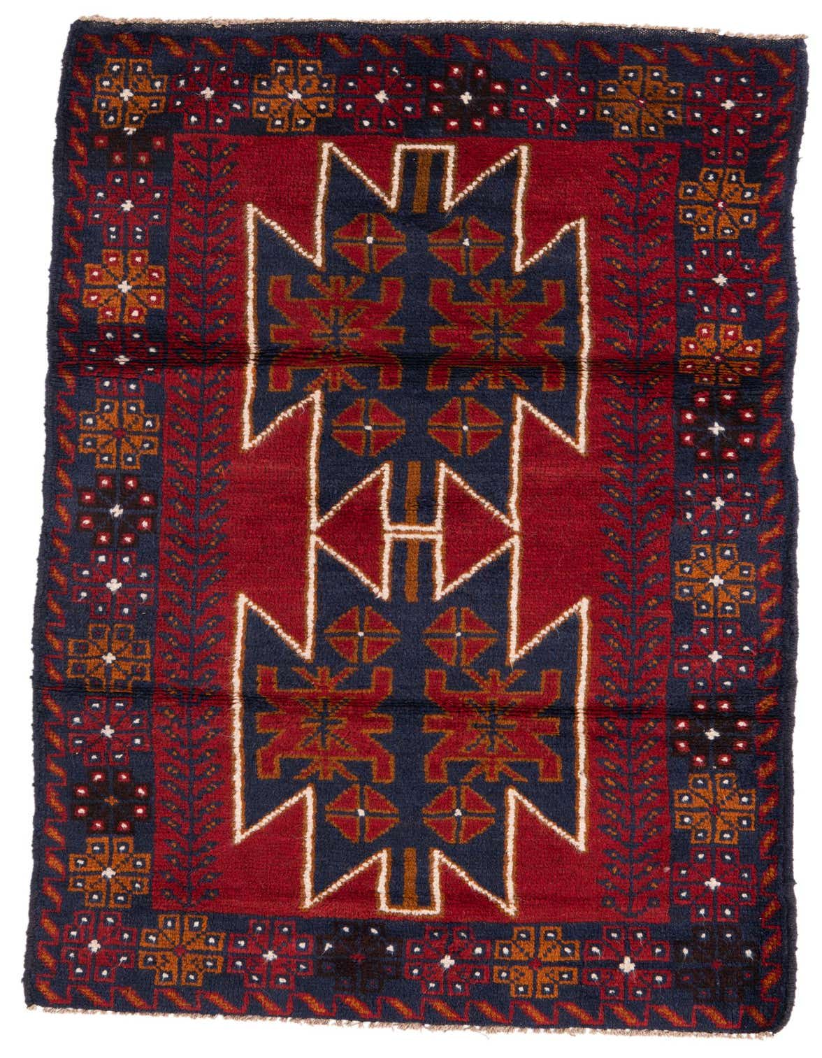 2' 10 x 4' 10 Hand Knotted Balouch Persian Wool Rug