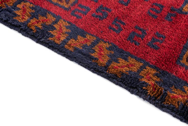 Detail image of 3' x 4' 5 Hand Knotted Balouch Persian Wool Rug