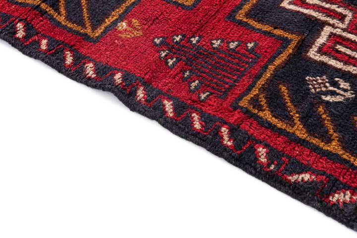 2' 9 x 4' 8 Hand Knotted Balouch Persian Wool Rug