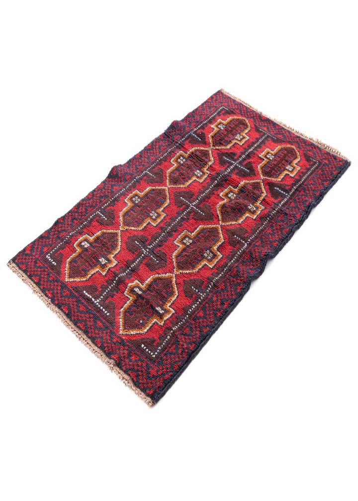 2' 9 x 4' 8 Hand Knotted Balouch Persian Wool Rug