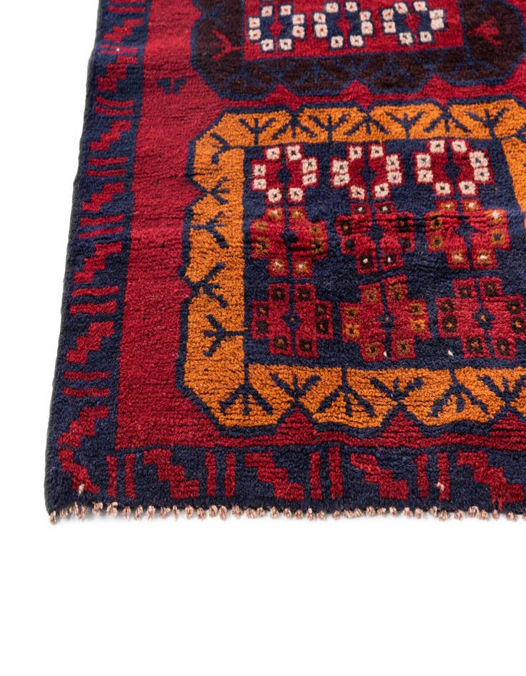 Detail image of 2' 10 x 4' 5  Hand Knotted Balouch Persian Wool Rug