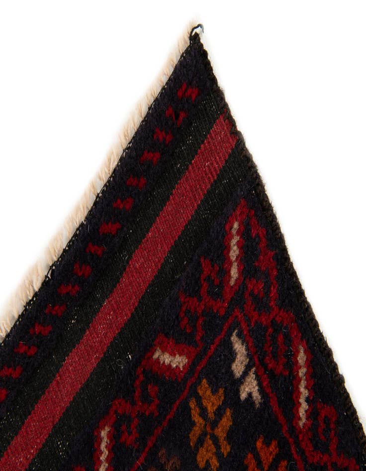 Detail image of 2' 11 x 4' 7 Hand Knotted Balouch Persian Wool Rug