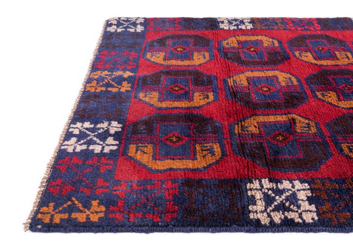 2' 10 x 4' 6 Hand Knotted Balouch Persian Wool Rug