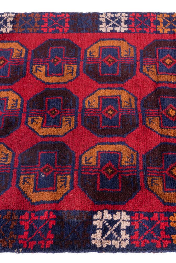 2' 10 x 4' 6 Hand Knotted Balouch Persian Wool Rug